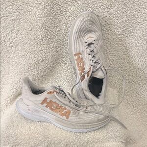 Hoka  Cream and Tan Sneakers USED